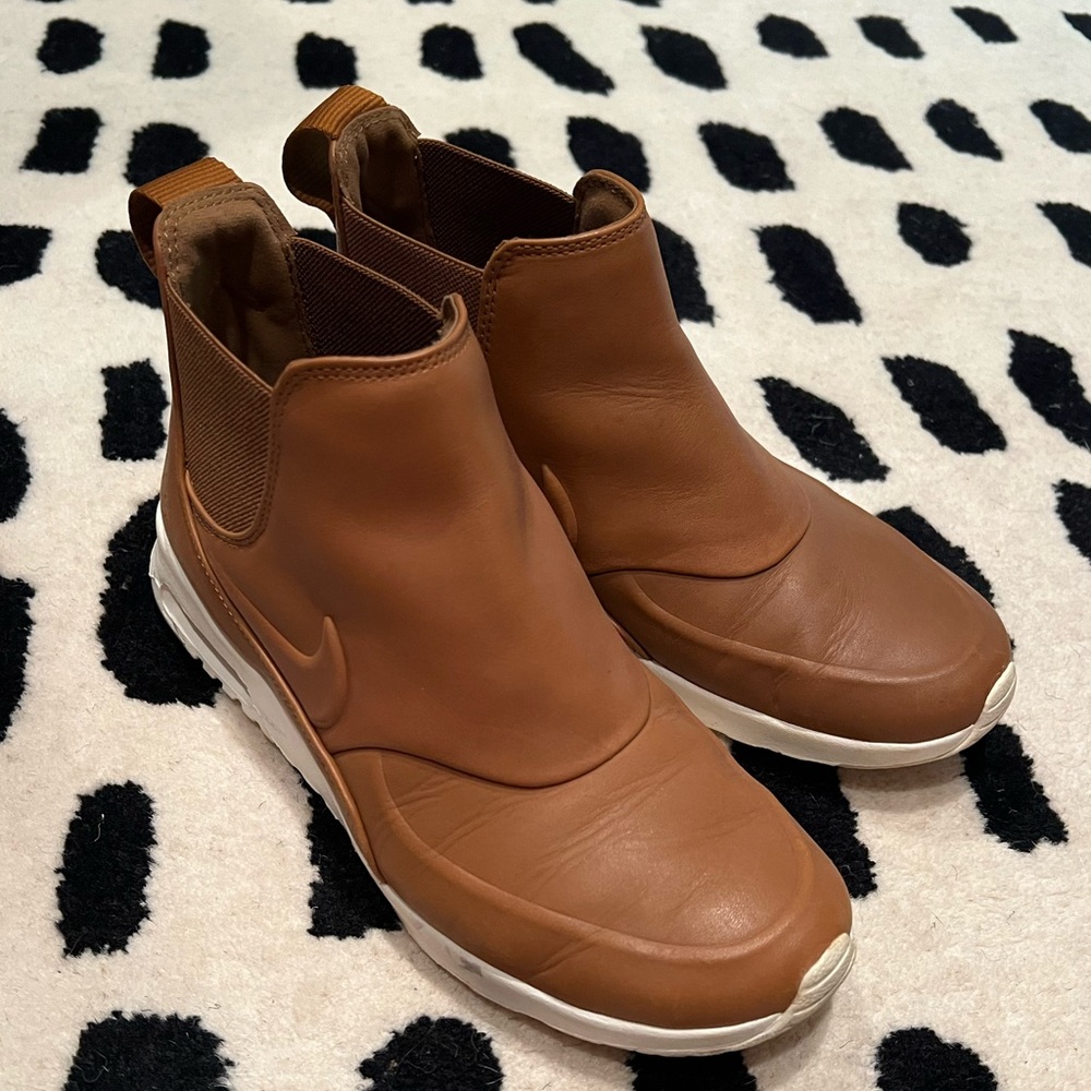 Nike air max thea mid leather chelsea boot sneakers tan womens size 8 - Picture 11 of 11